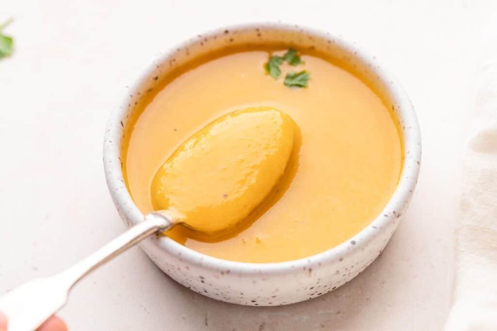 soup as soft food for lunch to eat after a tooth extraction