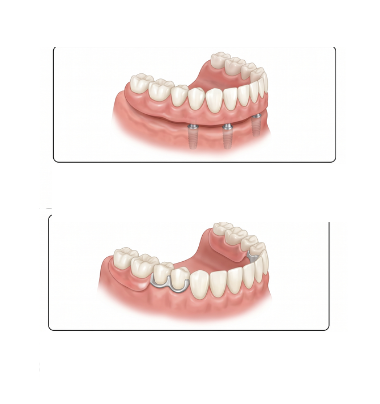 Overdenture Coverage Types