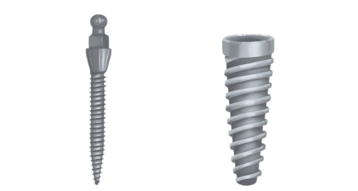 regular dental implant vs. mini implant in Suave clinic
