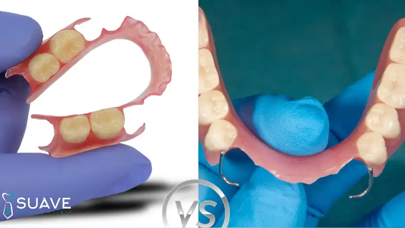 Flexible Partial Denture 8 flexible partial denture VS traditional PMMA partial denture